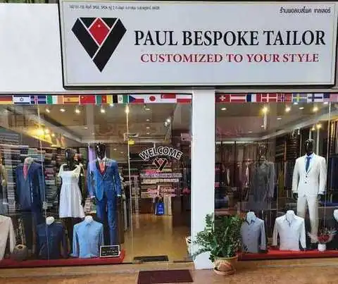 Paul Bespoke Tailor shopfront in Chaweng, Koh Samui